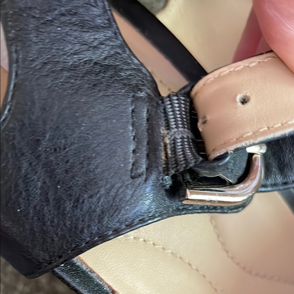 Geox Black Leather Women's Sandals (sz 39) - Picture 10 of 11